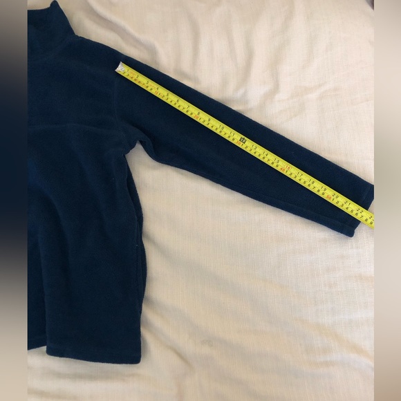 Disney Navy Mickey Mouse Stitched embroidery pull over zip up Sweater w/pockets - Picture 4 of 7